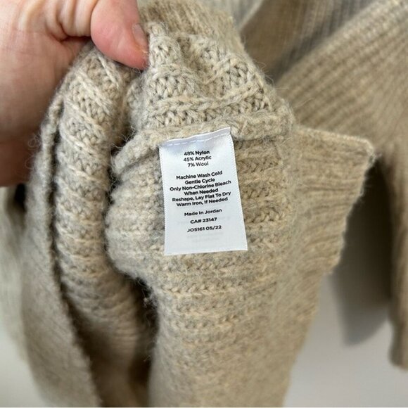 Talbots Shawl Collar Shaker Stitch Pullover Wool Blend Sweater Women’s Size XL - Picture 4 of 6